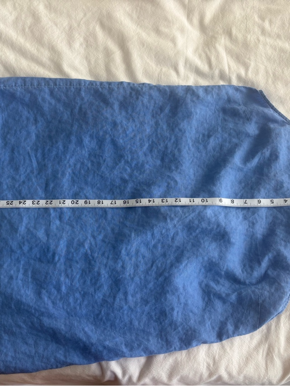 Linen Halter Midi Dress in Cornflower Blue - Picture 7 of 11